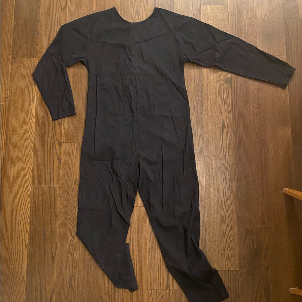 Baserange organic cotton jumpsuit - M - washed Navy